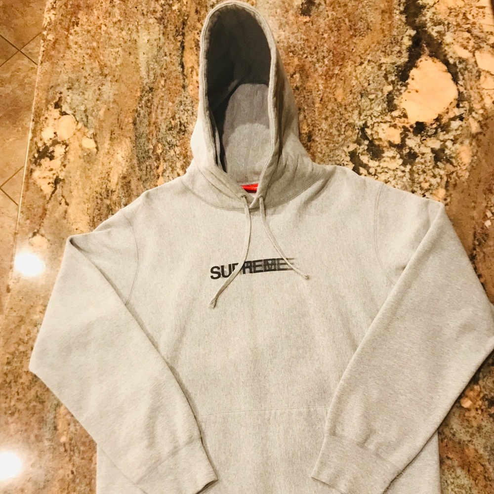 Supreme Motion Logo Hoodie Grey SS/16